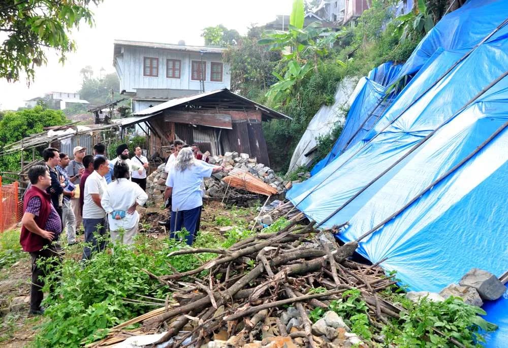 Central Post Disaster Needs Assessment team inspects monsoon damage in Nagaland