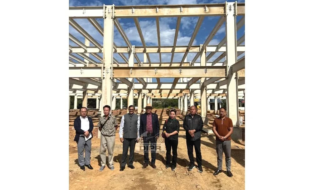 Dr. Vipul Aggarwal inspects Kohima Multi-disciplinary Sports Centre