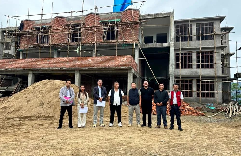 Kudecho Khamo inspects infrastructure projects across Nagaland