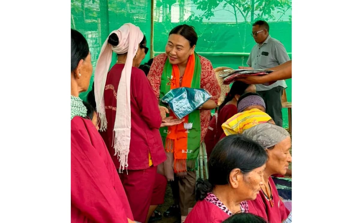 MP S Phangnon Konyak visits Mon care centres