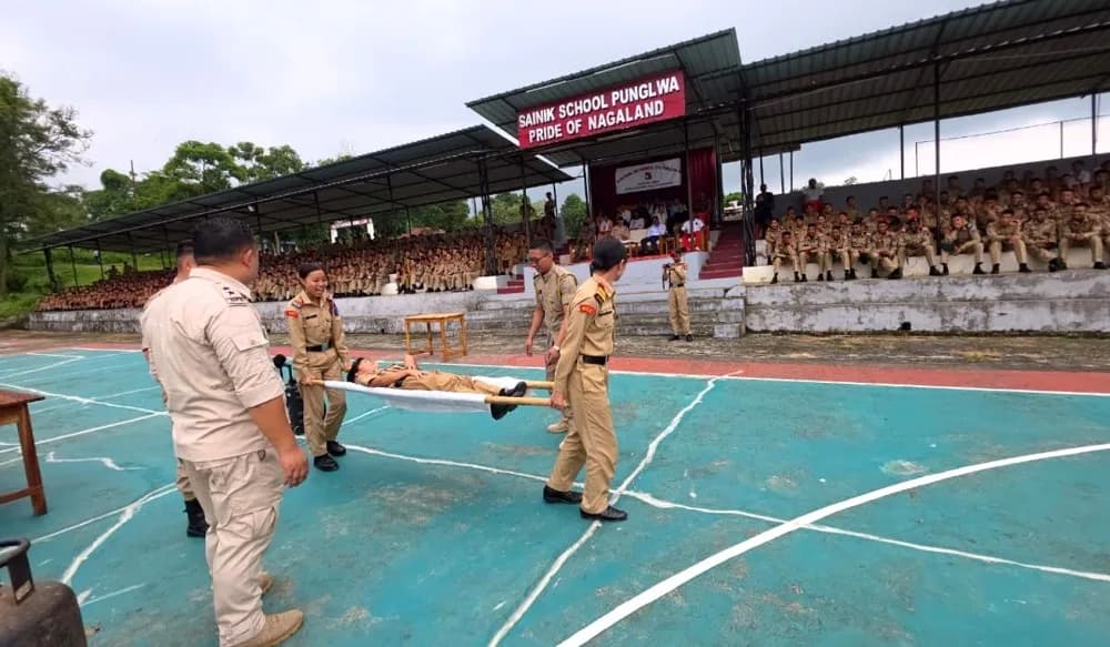 NCC annual training camp concludes at Sainik School Punglwa