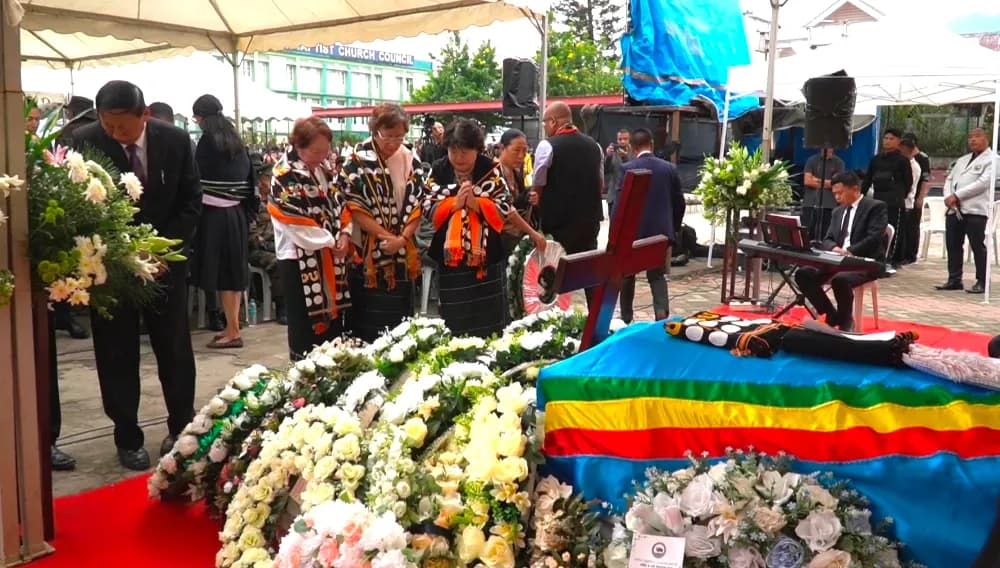 Adinno Phizo laid to rest at Khonoma