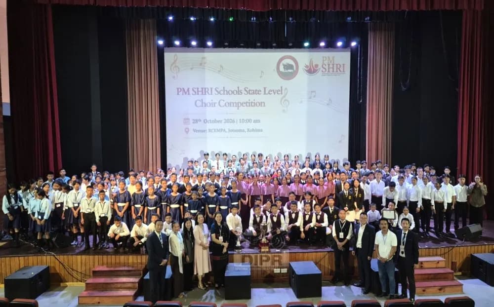 35 PM SHRI schools contest in state-level choir competition in Kohima