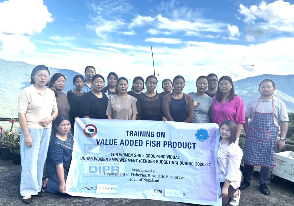 Phek SHGs trained in value-added fish products