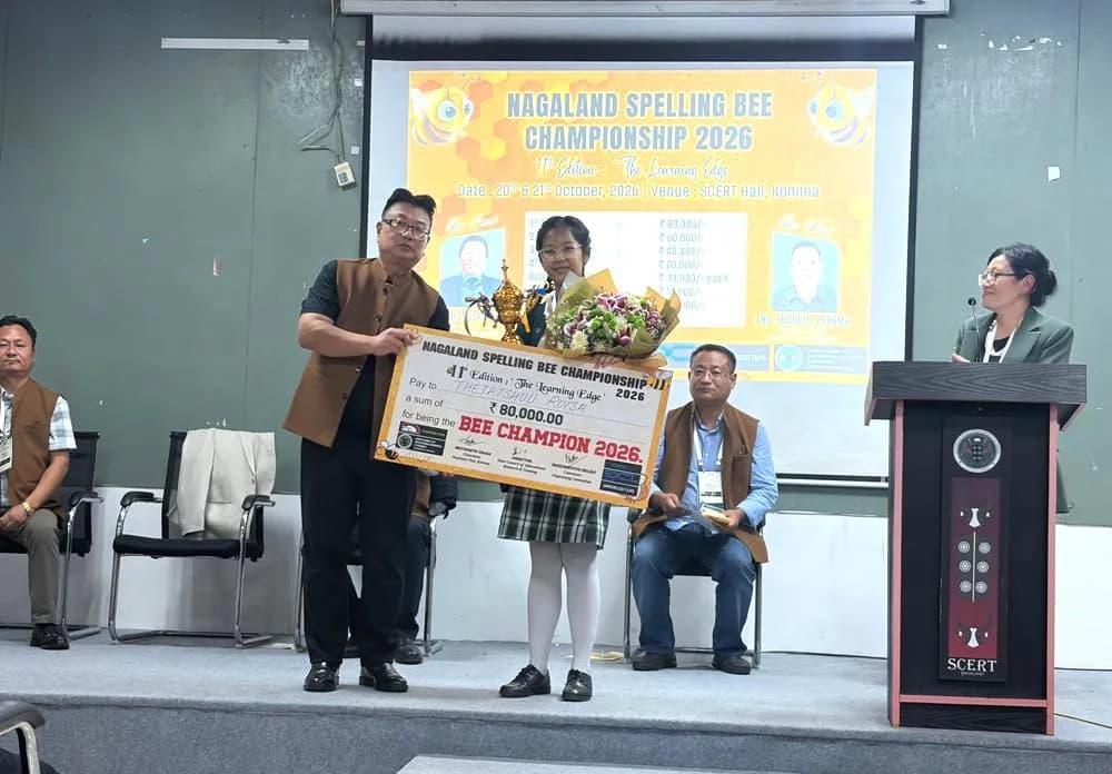Thejatshuu Rutsa wins 11th Nagaland Spelling Bee Championship