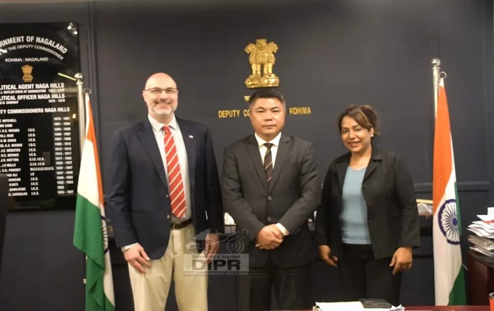 US Consul Noah Hogan calls on Kohima DC