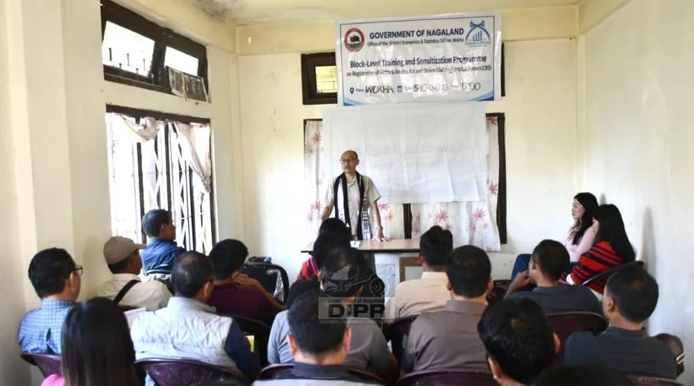 Wokha holds birth, death registration training